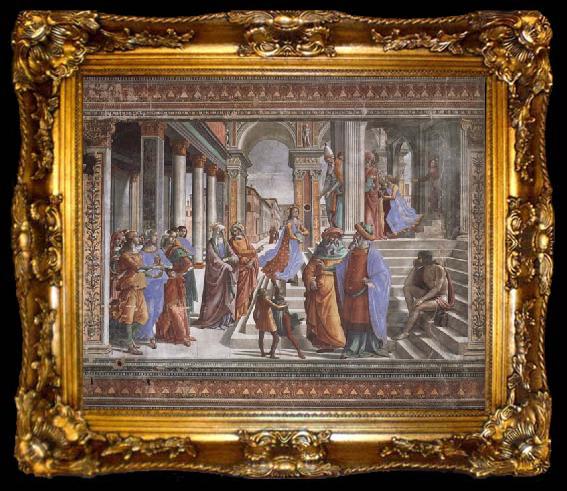 framed  Domenicho Ghirlandaio Tempelgang Marias, ta009-2